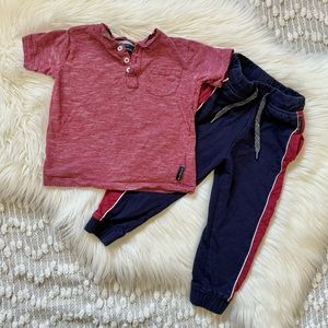 (❤️3/$30) Cute red and blue outfit for toddler boy